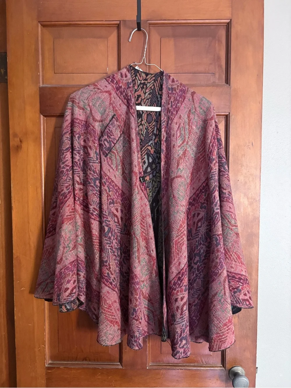 100% Cashmere Multicolor Patterned Women's Wrap Shawl
